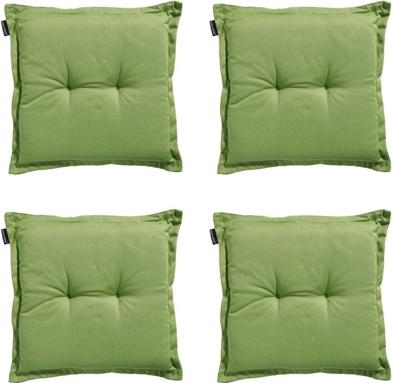 Madison - Zitkussen Rib lime - Ca. 50x50 cm - Set van 4