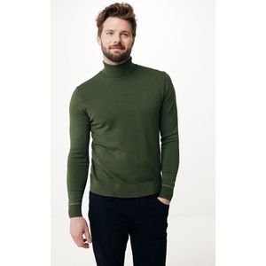 JACK Roll Neck Sweater Mannen - Warm Green - Maat M