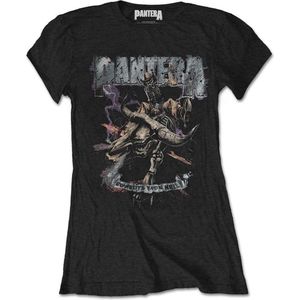 Pantera - Vintage Rider Dames T-shirt - S - Zwart