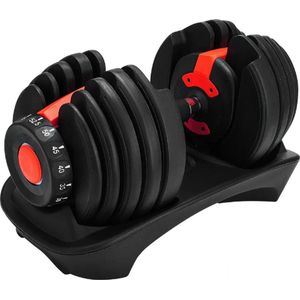 Halters - Verstelbare dumbell - Halterset verstelbaar - 24 KG - Fitnessapparatuur - Vanaf 2,5 KG