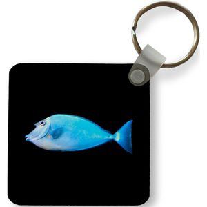 Sleutelhanger - Vis - Zeedieren - Zwart - Plastic - Rond - Uitdeelcadeautjes