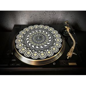 SUPERCAT 1 Felt Zoetrope Turntable Slipmat 12"" - Premium slip mat – Platenspeler - for Vinyl LP Record Player - DJing - Audiophile - Original art Design - Psychedelic Art
