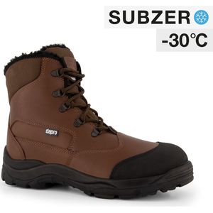 Dapro Canyon C S3 C SubZero® Bont gevoerde en Geïsoleerde winter Veiligheidsschoenen - Maat 40 - Bruin - Composieten neus en antiperforatie tussenzool van textiel