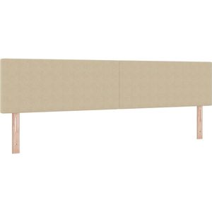 vidaXL - Hoofdbord - Eenvoudig - Design - Lichtgroen - Grijs - 200 - cm - Corduroy - Stof