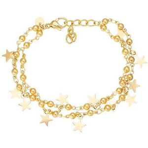 iXXXi Jewelry-Dazzling Stars-Goudkleurig-Dames Enkelsieraad