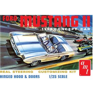 1:25 AMT 1369 Ford Mustang II 1963 - Concept Car Plastic Modelbouwpakket