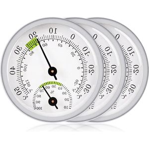 Hygrometer thermometer precisie thermo hygrometer luchtvochtigheidsmeter voor binnen buiten gekleurde comfortzones analoge kamerthermometer