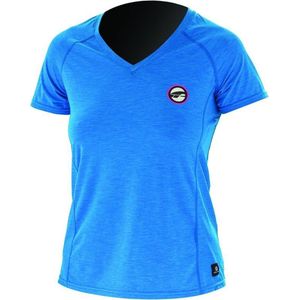 Prolimit UV shirt Dames korte mouwen - Blauw/Roze - Maat XS