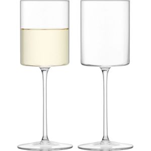 L.S.A. - Otis Wijnglas Wit 240 ml Set van 2 Stuks - Glas - Transparant