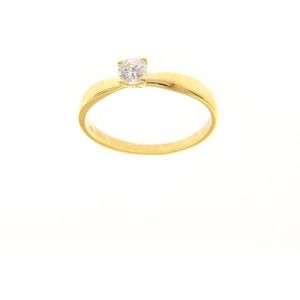 VALEDORO Essential Stretto | Ring | 18 karaat geelgoud | Zirkonia