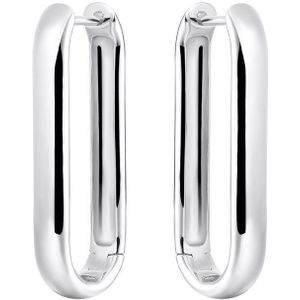 Gisser Jewels Zilver Oorringen Zilver KCQ4/30 - Sieraad - Oorbellen - Ø 30 mm