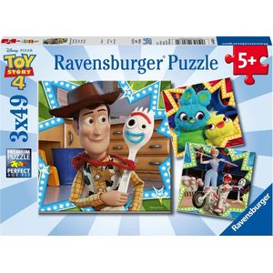 Ravensburger puzzel Toy Story 4 - 3x49 stukjes - kinderpuzzel