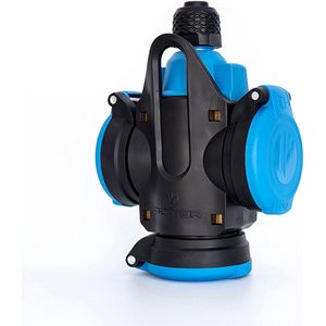 Power Solid 3-Wegs aardingsophanging IP54 Zwart/Blauw - PWC163VB - E3KZN