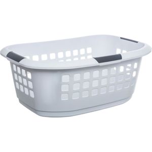 5Five Wasmand extra groot - wit - kunststof - 51 liter - 67 x 47 x 27 cm
