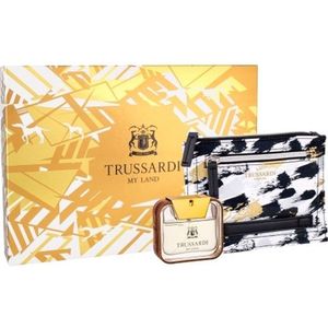 Trussardi My Land Giftset - 50 ml eau de toilette spray + toilettas - cadeauset voor heren