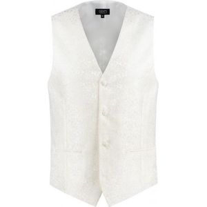 Gents - Gilet paisley ecru - Maat 58