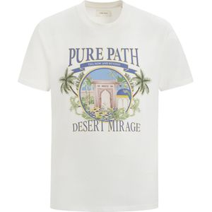 Purewhite - Heren Loose Fit T-shirts Crewneck SS - Off White - Maat XS