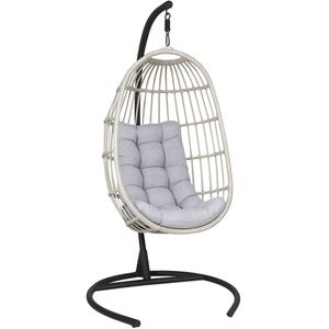 SenS-Line - Koko Relax Hangstoel - Metaal - Zwart - 103 x 128 x 210 cm