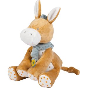 Nattou ezel Leo - Knuffel - 32 cm - Donker warm beige