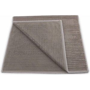 Heckett & Lane bamboo badmat taupe - 60x100  - zachte touch - luxe uitstraling