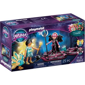 PLAYMOBIL Adventures of Ayuma Crystal Fairy en Bat Fairy met totemdieren - 70803