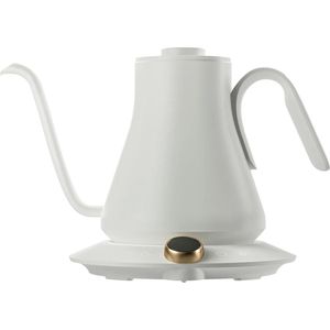 Cocinare FLOW CEK-201 - Zwanenhalsketel - Gooseneck Kettle - Wit - elektrische waterkoker met temperatuurregeling - voor het opschenken van koffie en thee - 1200 W - snelle kooktijd - 0,9 L