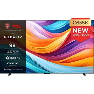 TCL 98C655 - Televisie - Ultra HD - Smart TV - Wifi - 98 inch - QLED