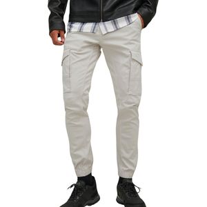 JACK & JONES Paul Lake Cargo loose fit - heren cargo broek - beige - Maat: 28/30