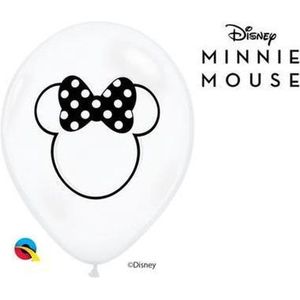 Disney - Minnie Mouse - Ballonnen - Transparant - ø 28 cm - 25 stuks.
