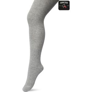 Bonnie Doon Biologisch Katoenen Maillot Meisjes Grijs maat 92/98 - Kinder Maillot - OEKO-TEX gecertificeerd - Bio Cotton Tights - Duurzaam Huidvriendelijk Bio Katoen - Fijne pasvorm - Gladde Naden - Gemeleerd - Medium Grey Heather - BP053900.112