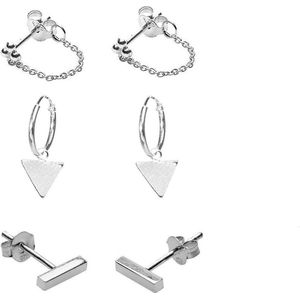 Karma Symbols bundelset Tube-Traingle en Chain zilver