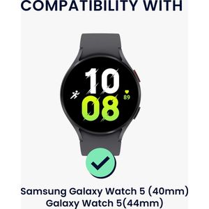 kwmobile Horloge standaard geschikt voor Samsung Galaxy Watch 5 (40mm) / Galaxy Watch 5 (44mm) Laadstation - Oplaad houder - Lichtgewicht siliconen houder in zwart