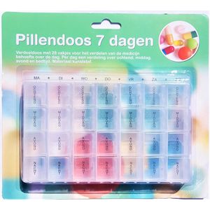 pillendoos 7 dagen - 28 vakjes verdeeldoos