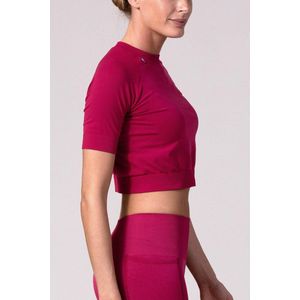 REVIVE seamless Cropped Shirt AMARANTE - lichtgewicht - duurzaam