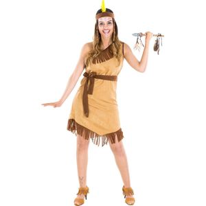 dressforfun - vrouwenkostuum indianenvrouw Hope L - verkleedkleding kostuum halloween verkleden feestkleding carnavalskleding carnaval feestkledij partykleding - 300596