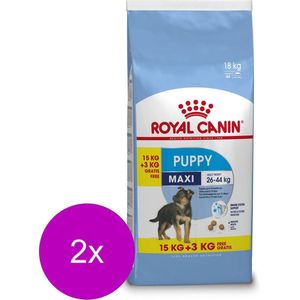 Royal Canin Maxi Puppy - Hondenvoer - 2 x 15+3 kg Bonusbag