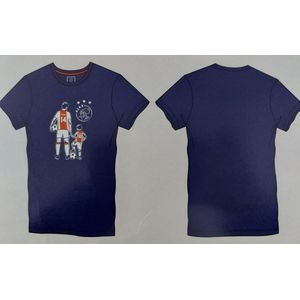 Ajax T-shirt - Donkerblauw met Logo - Maat XL