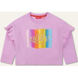 Thrill l.sl. T-shirt 34 Solid with artwork Be You Pink: 104/4yr