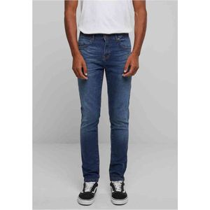 Urban Classics - Heavy Ounce Slim Fit Skinny jeans - Taille, 32 inch - Donkerblauw