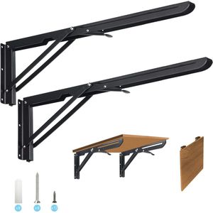 Zware Plankdrager 500 mm - 2 Stuks - Roestvrij Stalen Klapscharnier Voor Wandbeugels