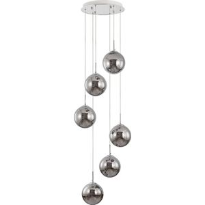 Hanglamp Voor Eetkamer, Slaapkamer, Woonkamer - Glass Serie - Bollamp 6xG9 - lichts excl. lichtbron - ROKERIG
