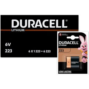 6x Duracell Ultra Lithium 223 CR-P2