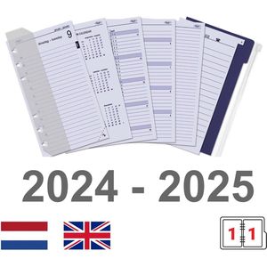 Kalpa 6301-24-25 A5 Organizer Agenda Inleg Complete set NL EN 2024- 2025