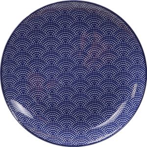 Tokyo Design Studio - Nippon Blue Dinerbord - Stippen - 25.7x3cm