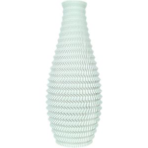 Dastium Home - Vaas - Wit - H50 cm - Vaas voor zijdebloemen - Woonaccessoires voor droogbloemen
