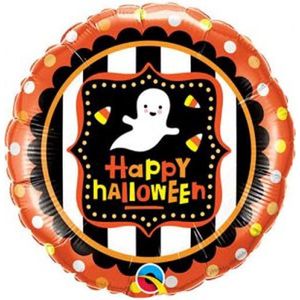 Qualatex - Folieballon Happy Halloween Spook - Halloween - Halloween Decoratie - Halloween Versiering - Halloween Ballonnen