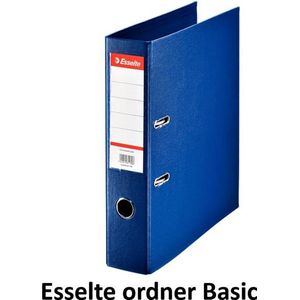 Esselte Ordner Basic Kunststof 75 mm A4 - blauw - per stuk