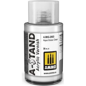 AMMO MIG 2503 A-Stand Aqua Gloss Clear - 30ml Verf flesje