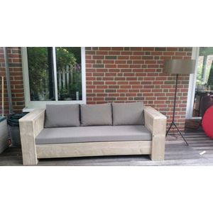 Steigerhout - loungebank 200x80 - oud steigerhout - zitdiepte 60 cm - geen bouwpakket