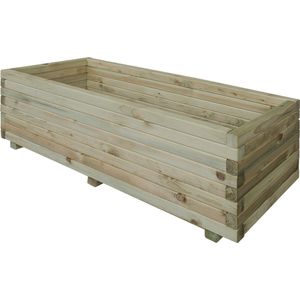 Intergard Houten bloembakken plantenbak rechthoek 60x30x30cm